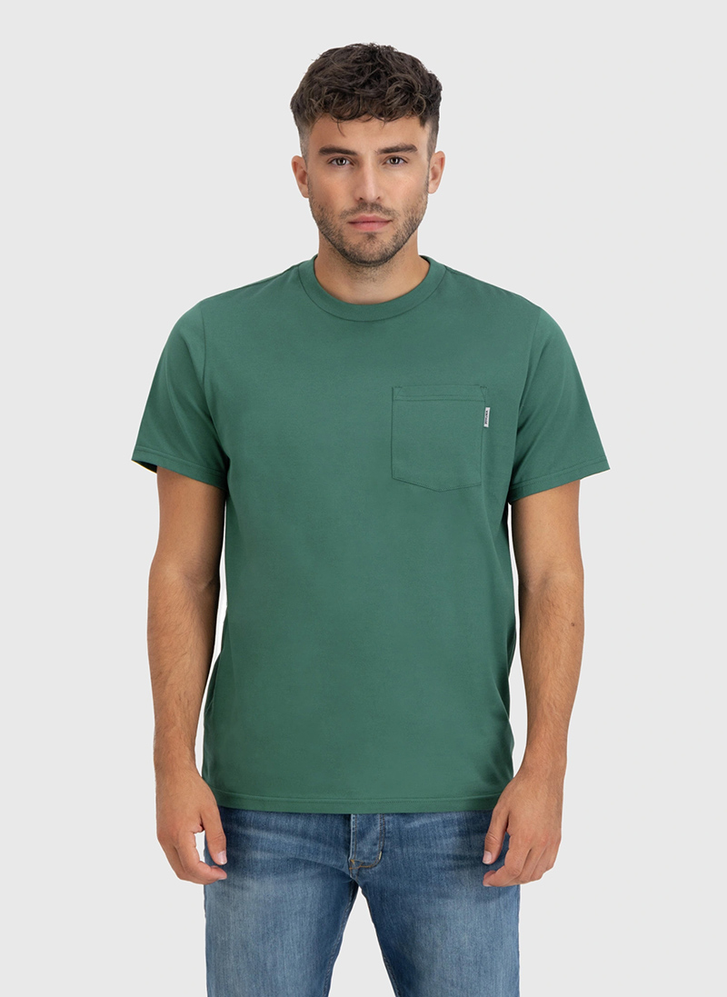 Vintage industries - Футболка с нагрудным карманом Gray Pocket 