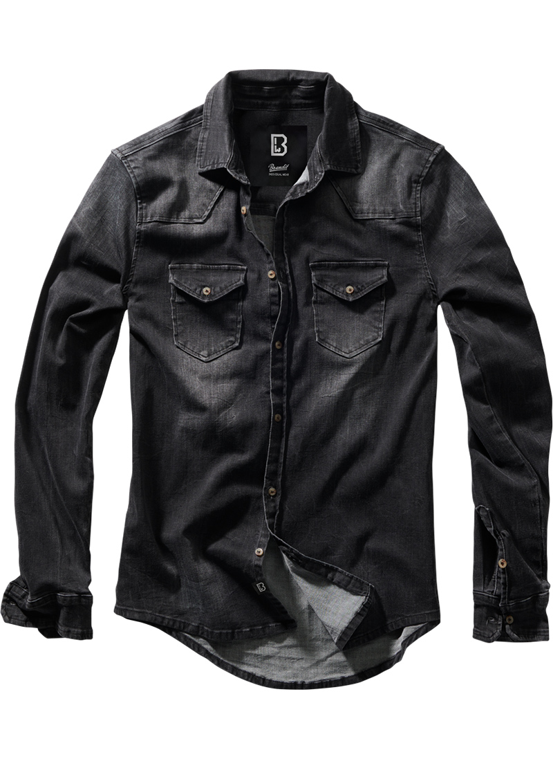 Brandit - Рубашка Riley Denim длинный рукав 